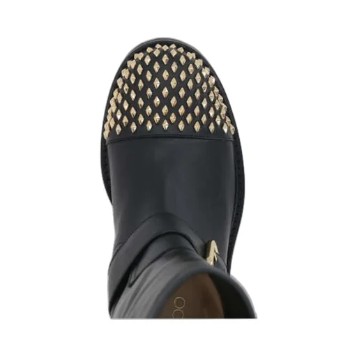 Biker Boots With Metal Toe Cap