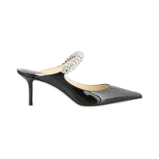 Mules With Crystal Strap