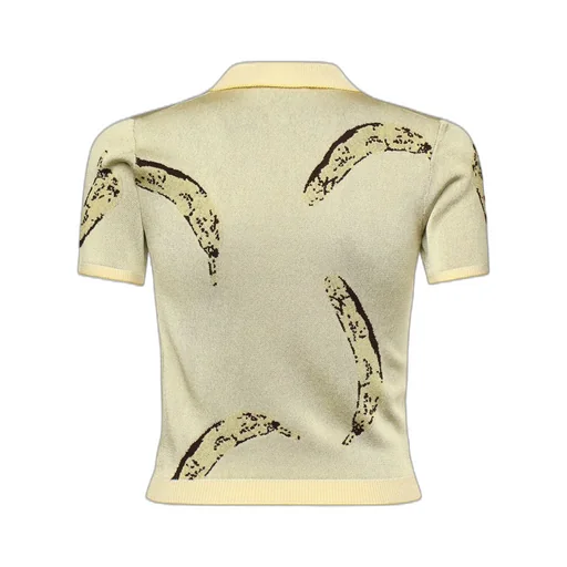 Banana Print Polo Shirt