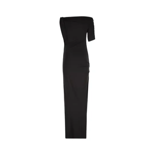 Asymmetric Draped Maxi Dress