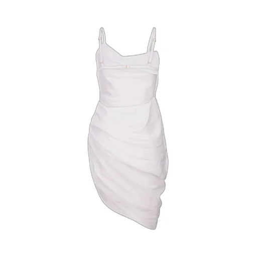 Asymmetric Ruched Dress