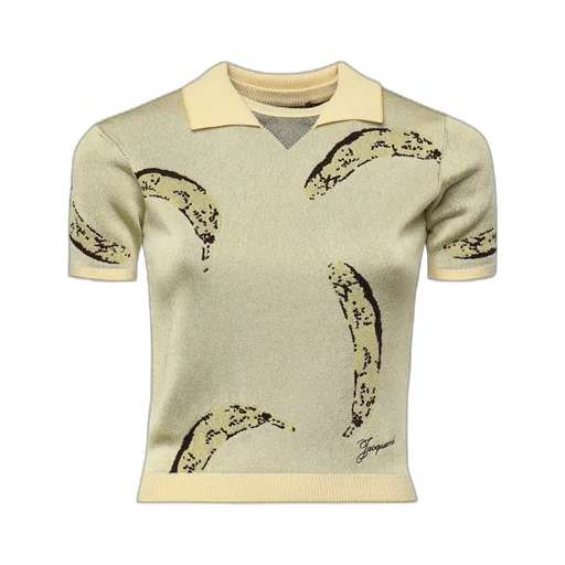 Banana Print Polo Shirt