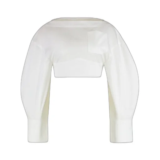 Cropped Poplin Shirt