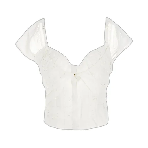Cropped Broderie Anglaise Top