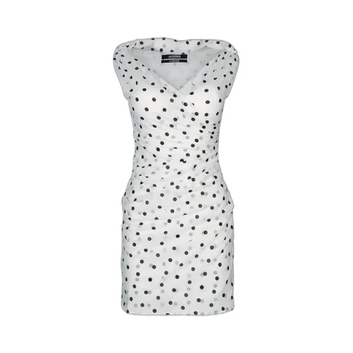Polka Dot Ruched Dress