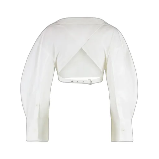 Cropped Poplin Shirt