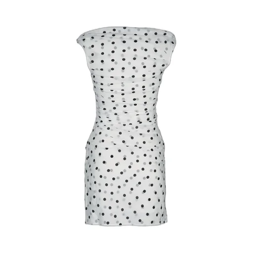 Polka Dot Ruched Dress