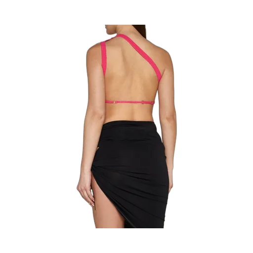 One-Shoulder Ribbed Knit Top