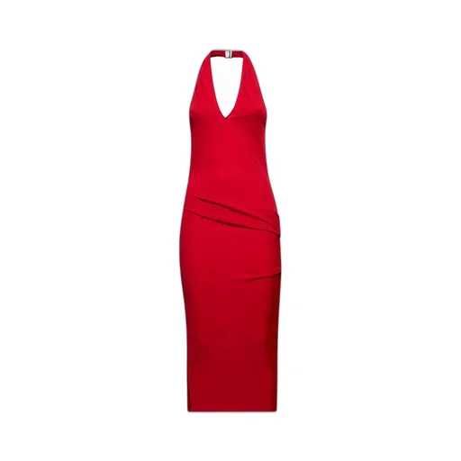 Halterneck Ruched Dress