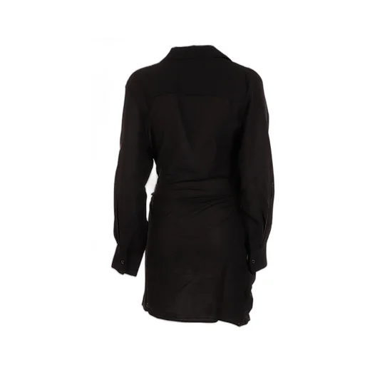 Draped Shirt Dress