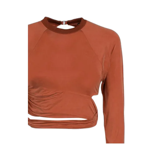 Cut-Out Ruched Top