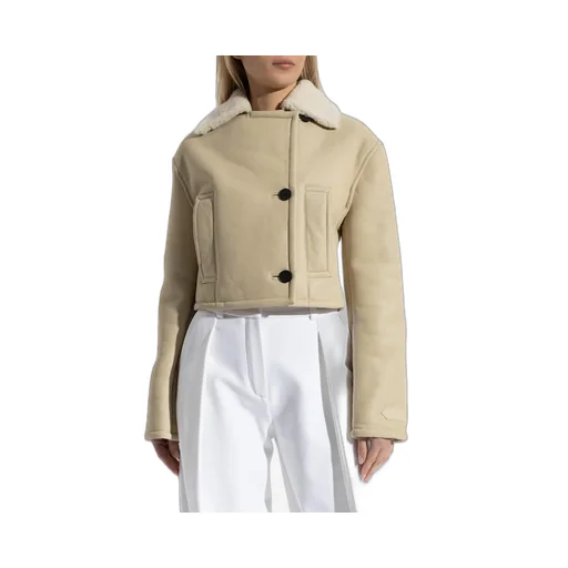 Cropped Faux Shearling Jacket