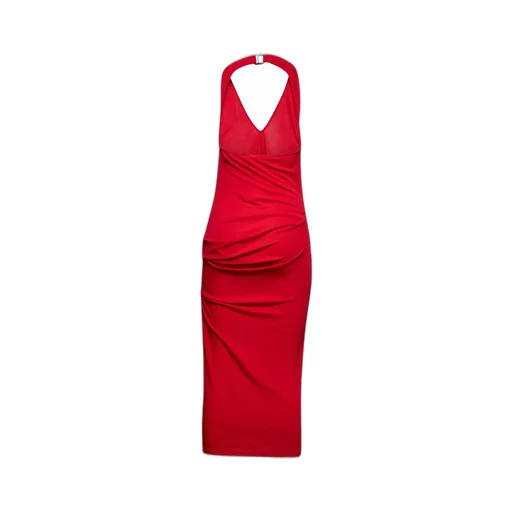 Halterneck Ruched Dress