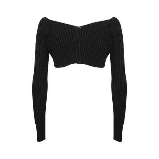 Ribbed Knit Cropped Cardigan