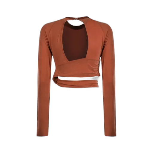 Cut-Out Ruched Top