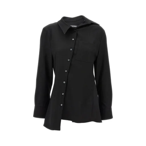 Asymmetric Button-Up Shirt