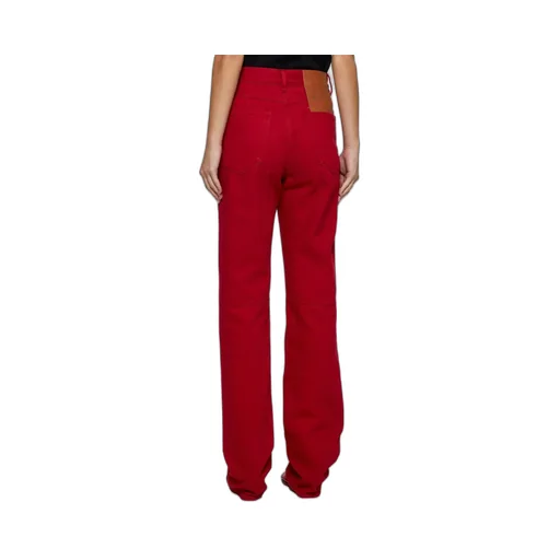 High-Waisted Straight-Leg Jeans