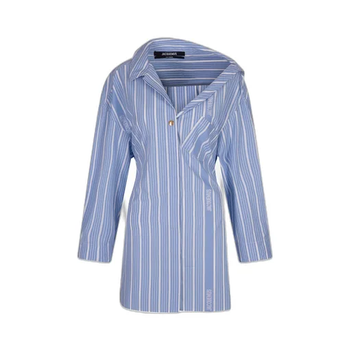 Striped Oversized Shirt Dress