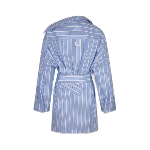 Striped Oversized Shirt Dress