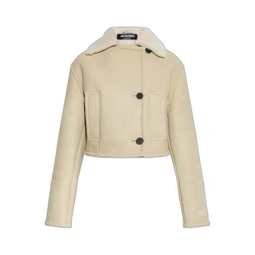 Cropped Faux Shearling Jacket