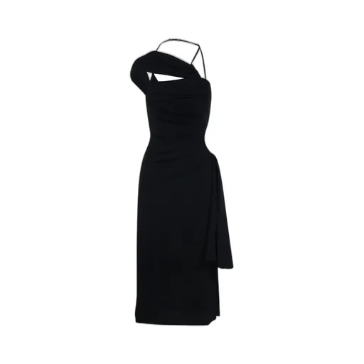 Asymmetric Draped Dress