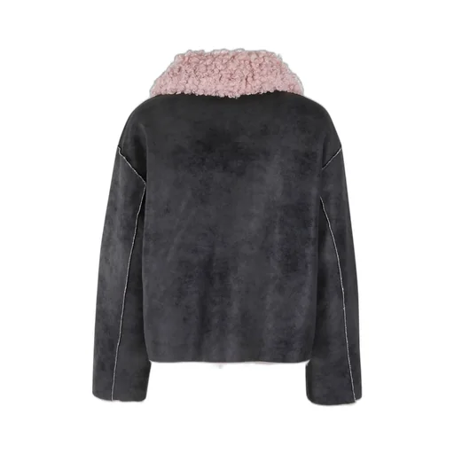 Faux Fur Trimmed Aviator Jacket