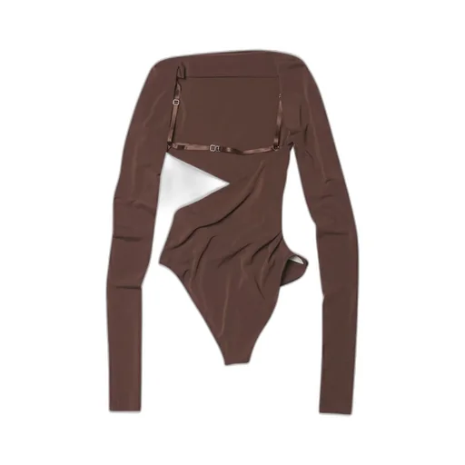 Asymmetric Cutout Bodysuit