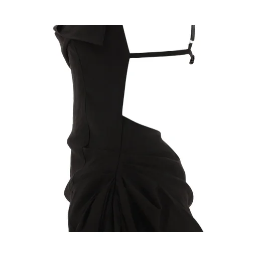 Asymmetric Draped Gown