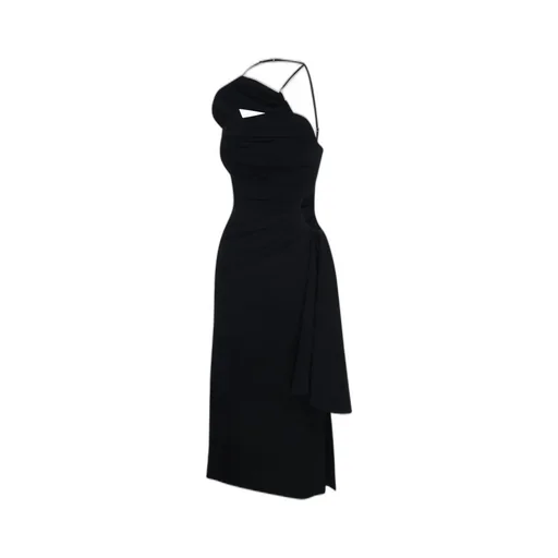 Asymmetric Draped Dress