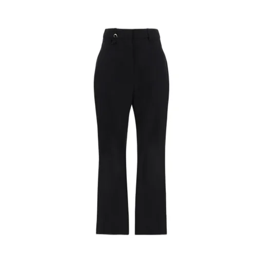 High-Waisted Flared Trousers