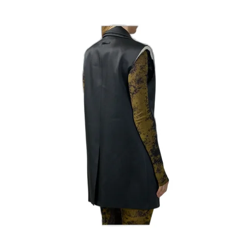Sleeveless Double-Breasted Blazer