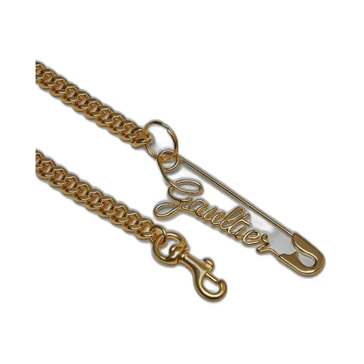 Chain Necklace With Safety Pin Charm
