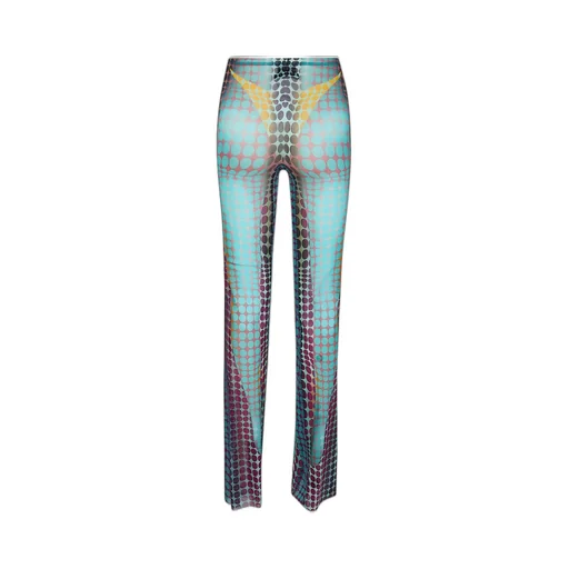 Mesh Flare Pants
