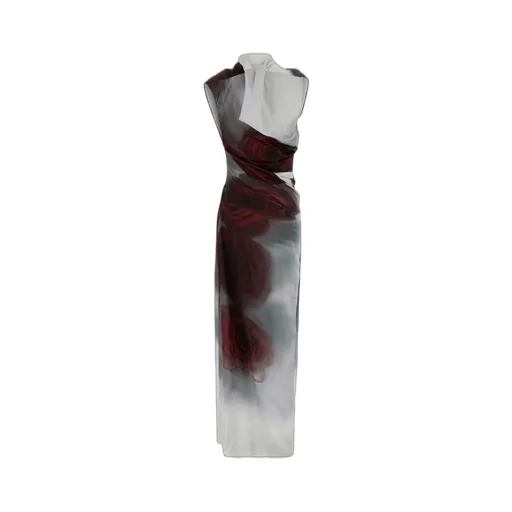 Rose Print Maxi Dress