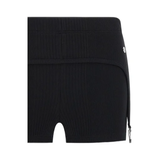 Ribbed Shorts With Harness Detail