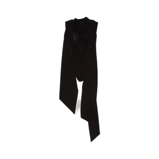 Sleeveless Jumpsuit With Wide Legs And Scarf Detail