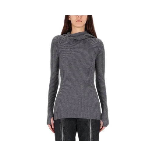 Ribbed Knit Hoodie