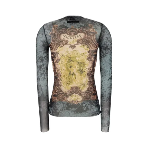 Mesh Long Sleeve Top