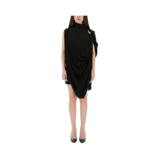 Asymmetric Draped Dress