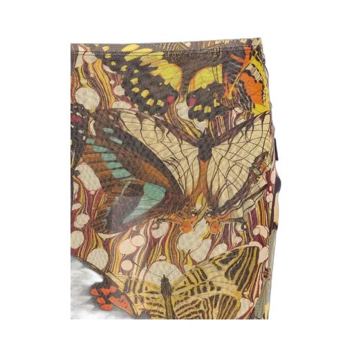 Butterfly Print Maxi Skirt