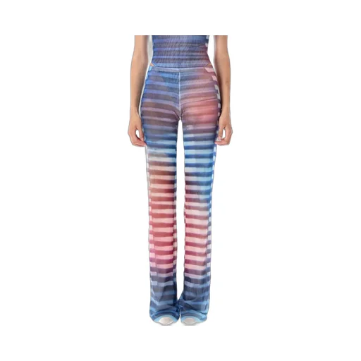 Striped Mesh Pants