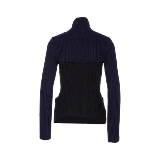 Ribbed Knit Turtleneck Corset Top