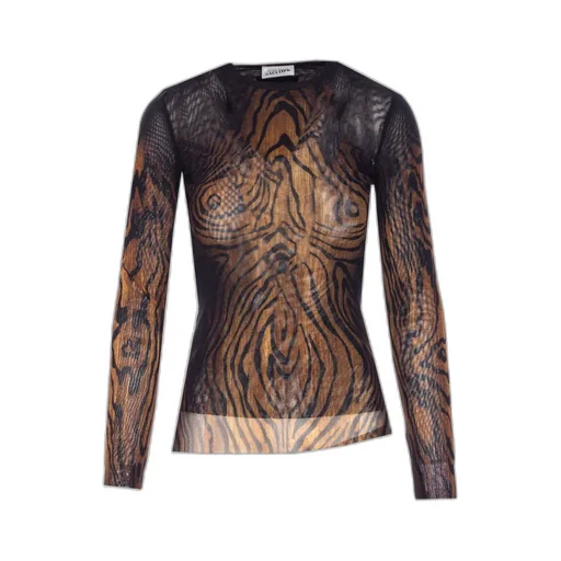 Long Sleeve Mesh Top