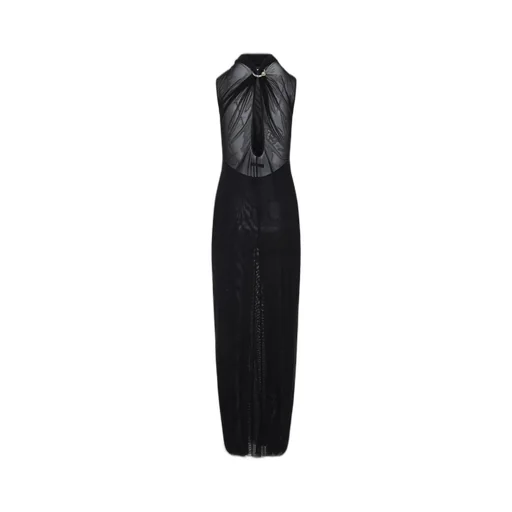 Sleeveless Mesh Maxi Dress