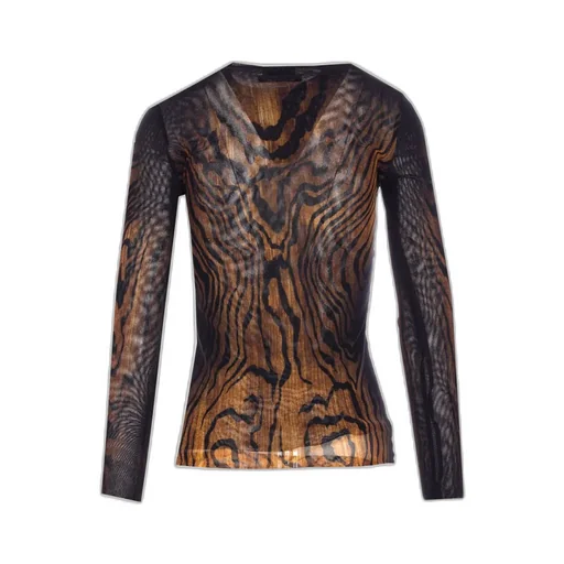 Long Sleeve Mesh Top