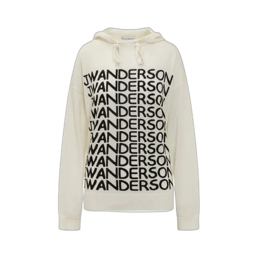 Logo Intarsia Knit Hoodie