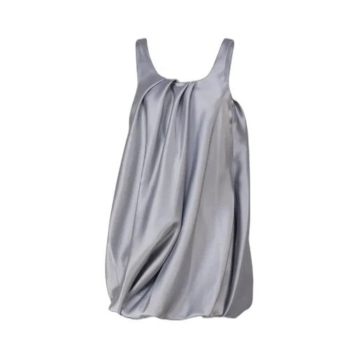 Satin Balloon Dress