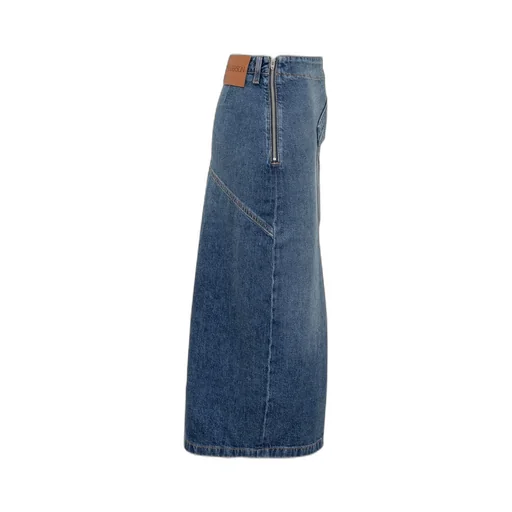 Denim Maxi Skirt