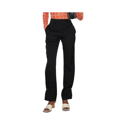 High-Waisted Straight-Leg Trousers