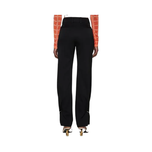High-Waisted Straight-Leg Trousers